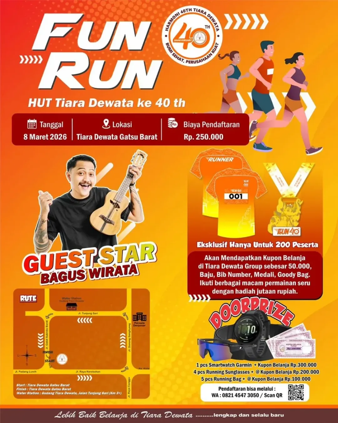 Fun Run HUT Tiara Dewata ke-40