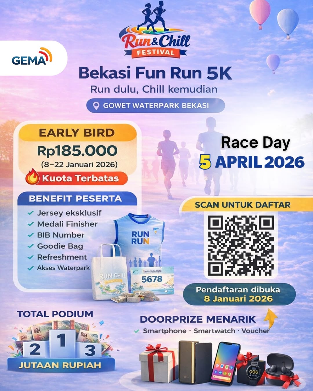 Run & Chill Festival - Fun Run 5K Bekasi