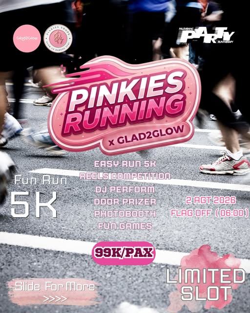 Pinkies Running x Glad2Glow