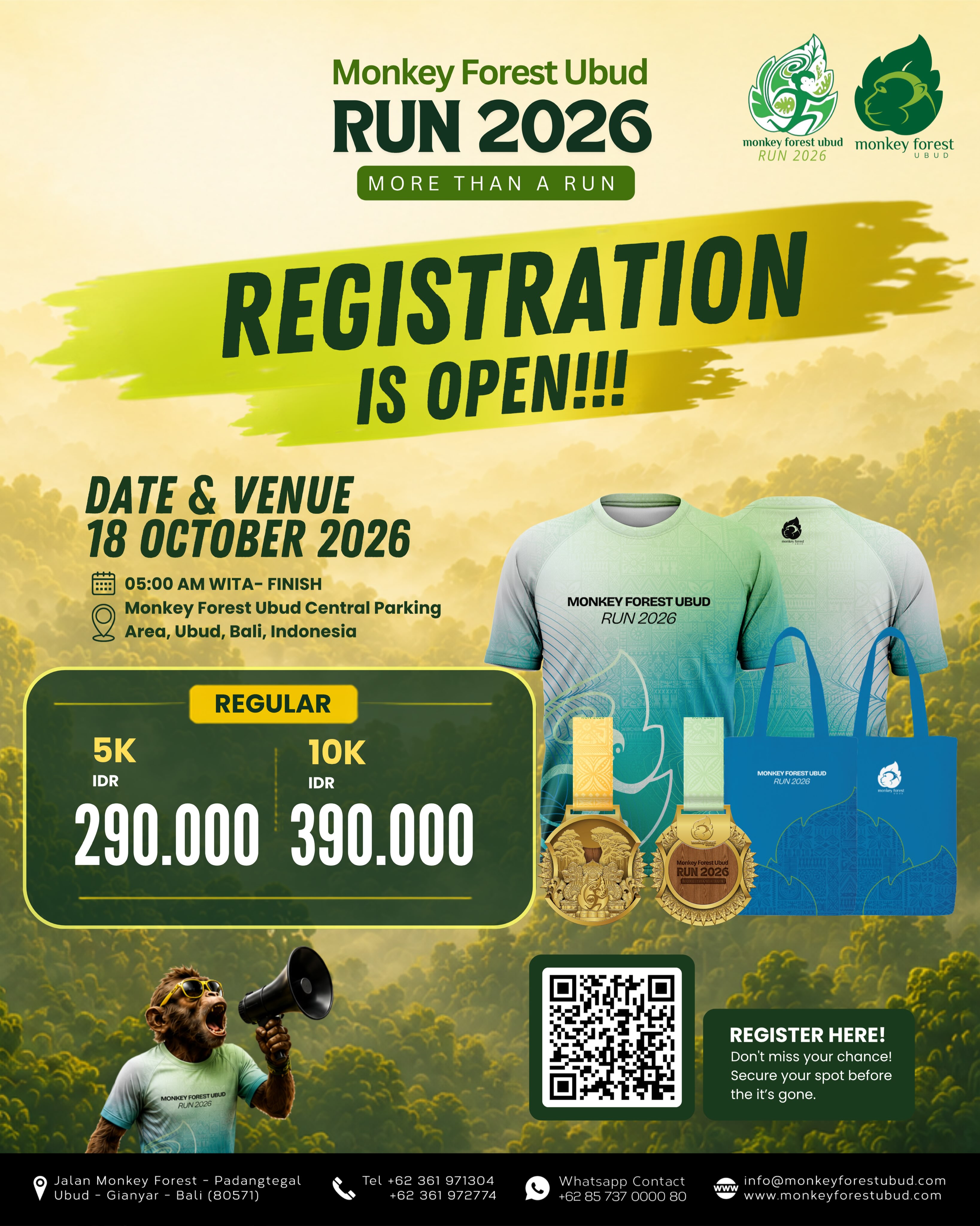 Monkey Forest Ubud Run