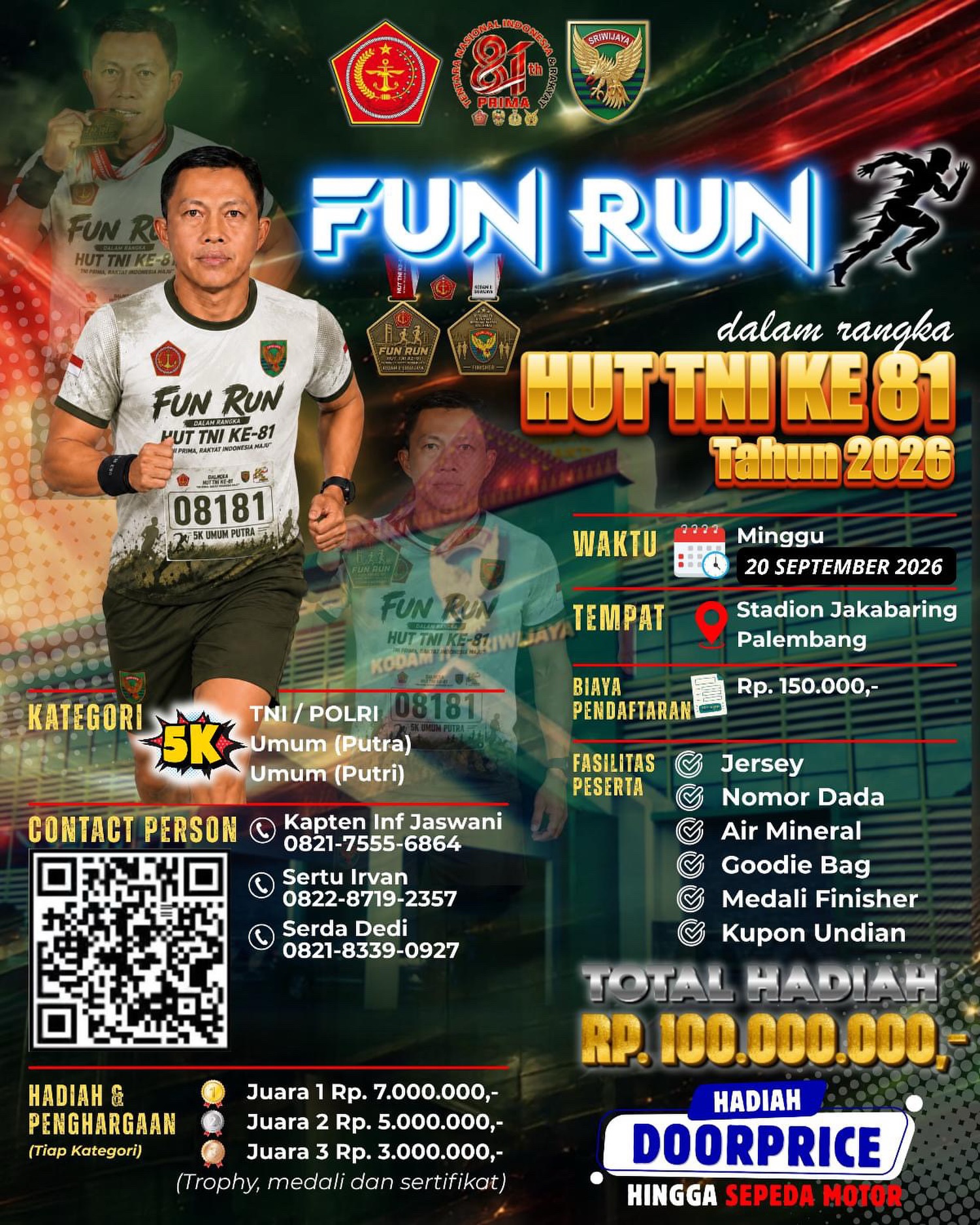 Fun Run Dalam Rangka HUT TNI ke-81