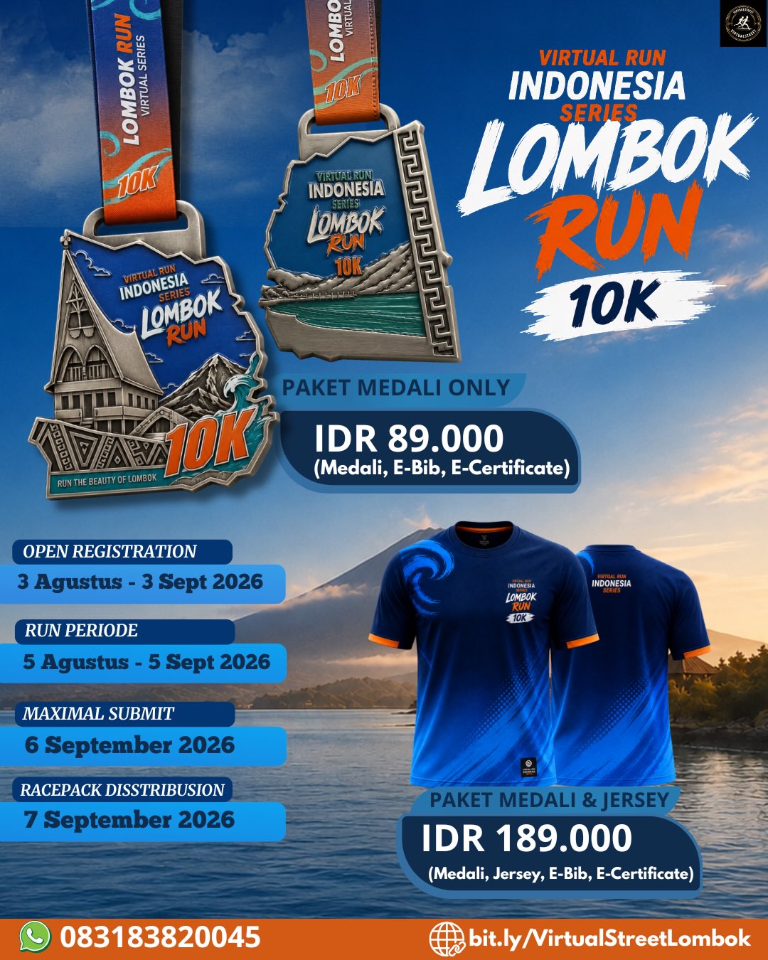 Virtual Run Indonesia Series - Lombok Run