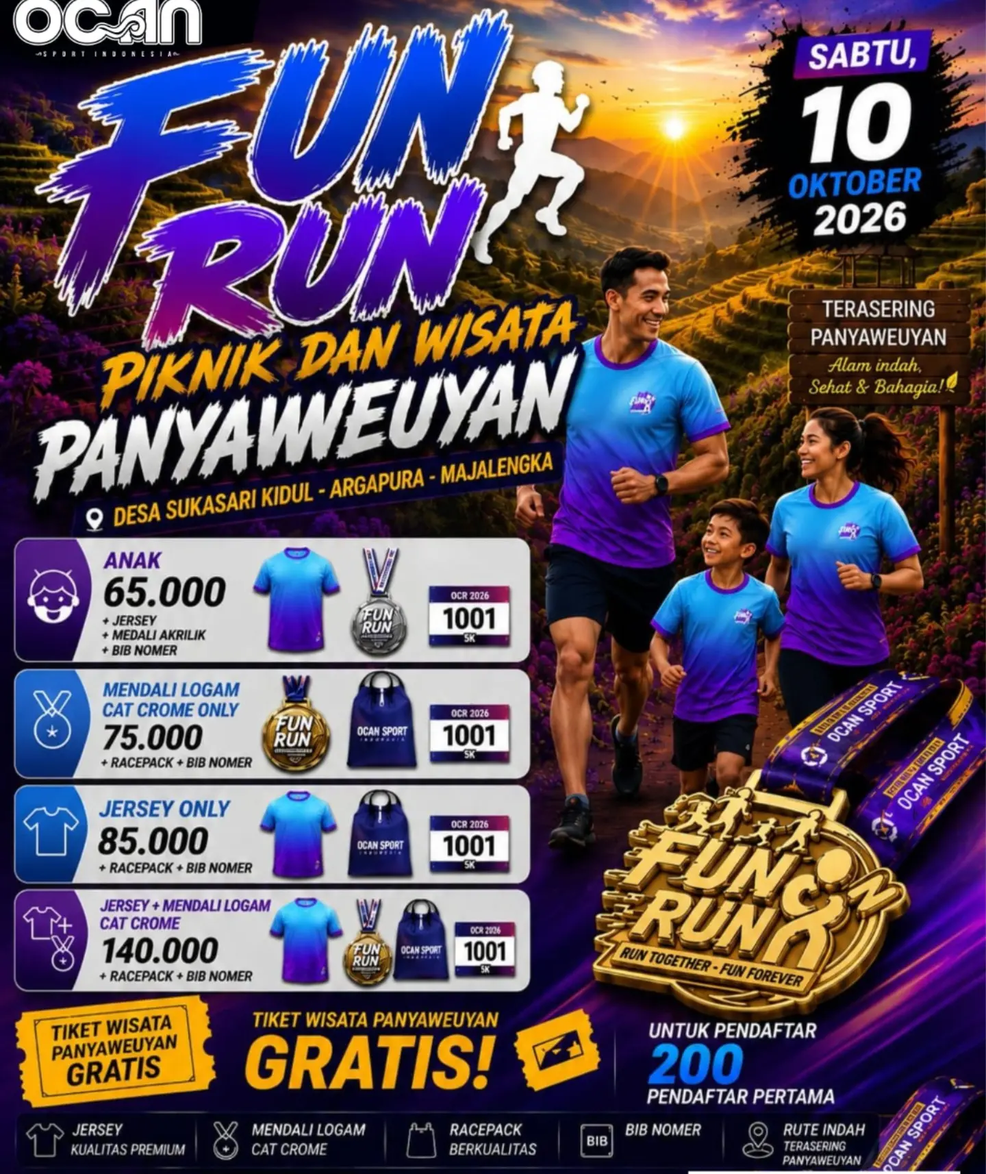 Fun Run Piknik dan Wisata Panyaweuyan