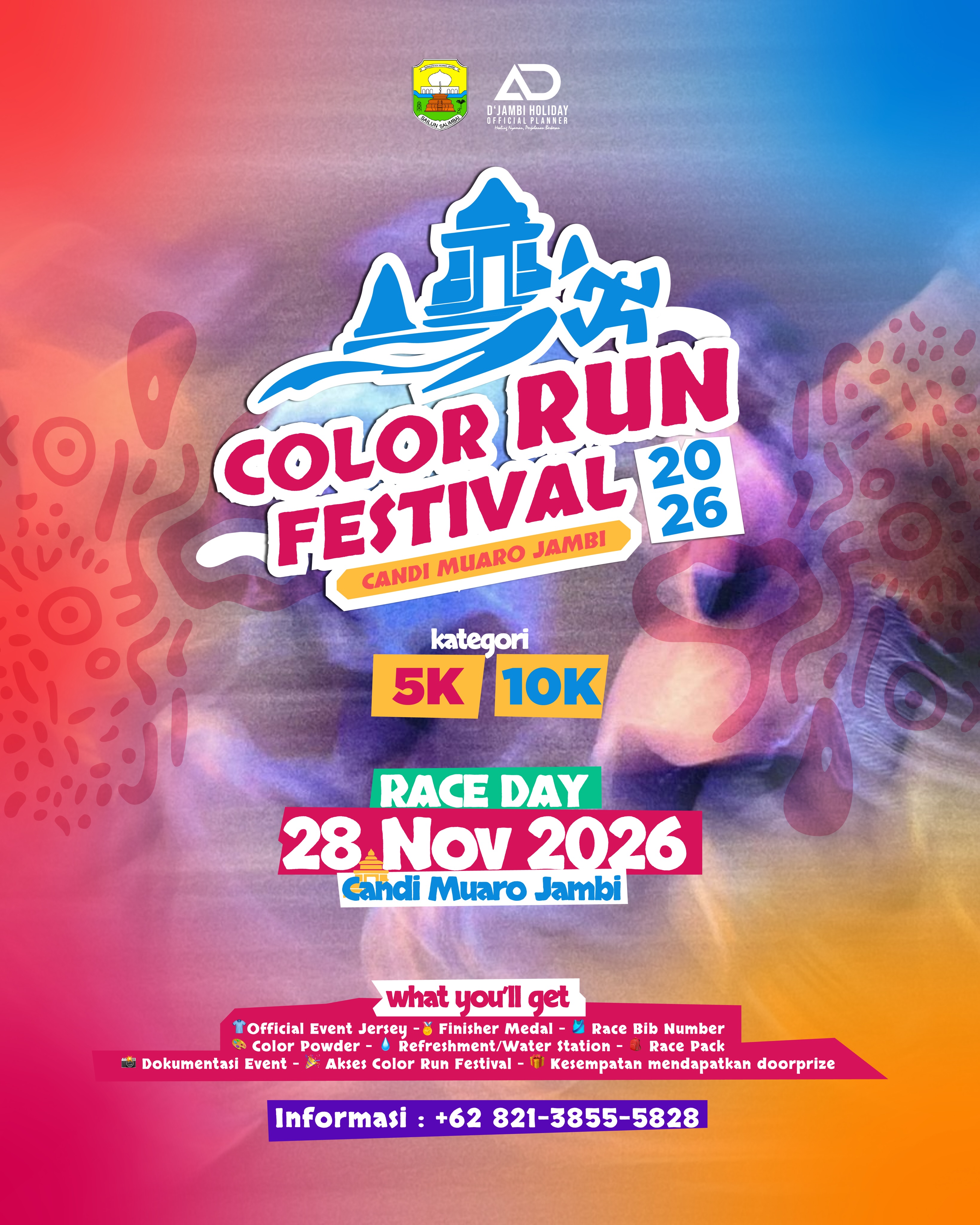 Color Run Festival Candi Muaro Jambi