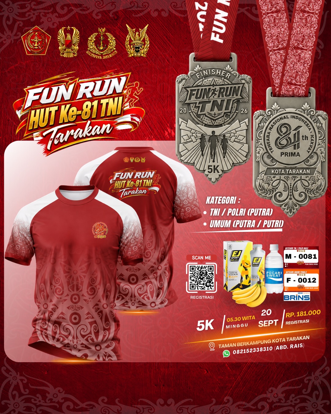 Fun Run HUT Ke-81 TNI Tarakan