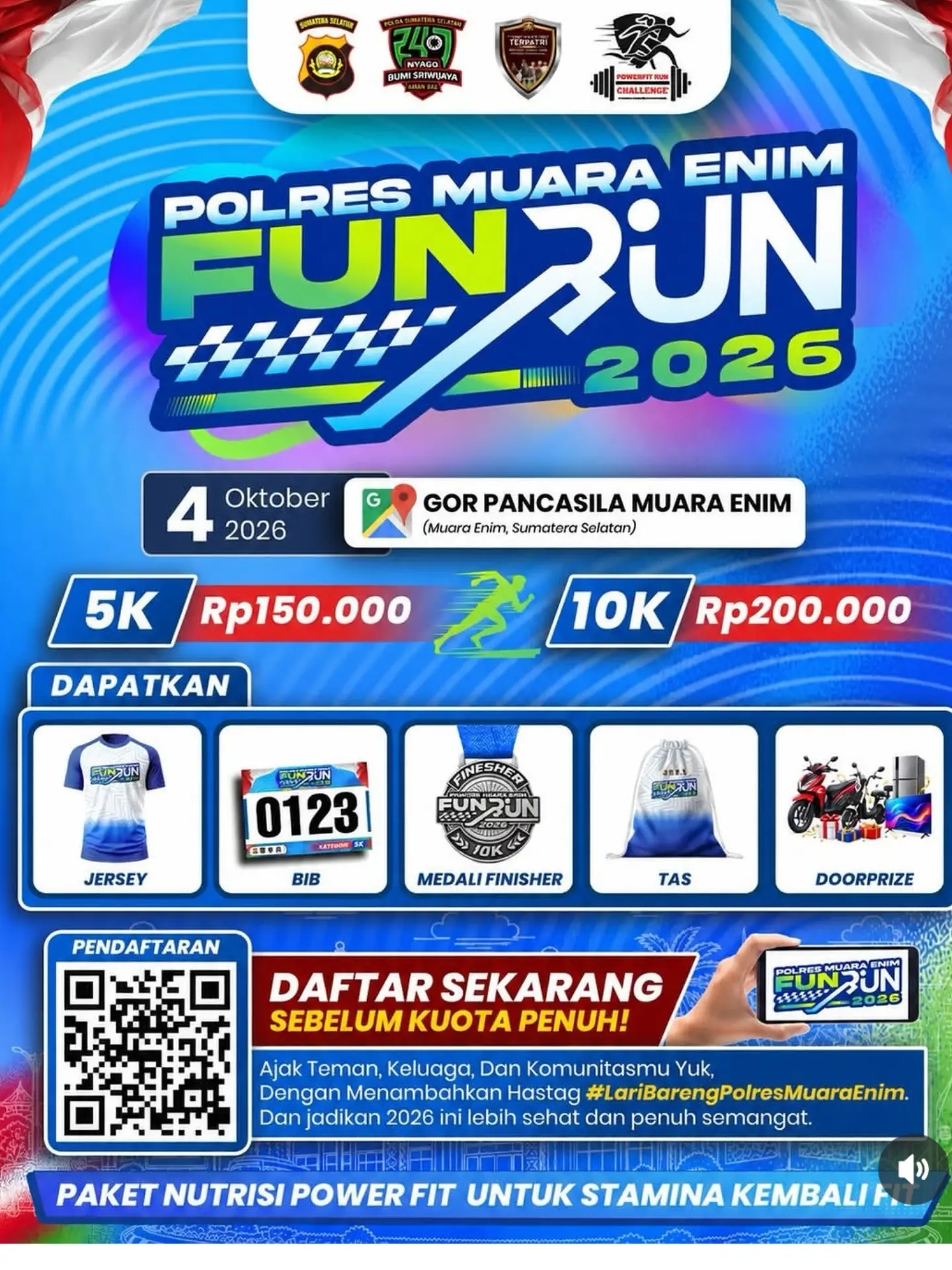 Polres Muara Enim Fun Run