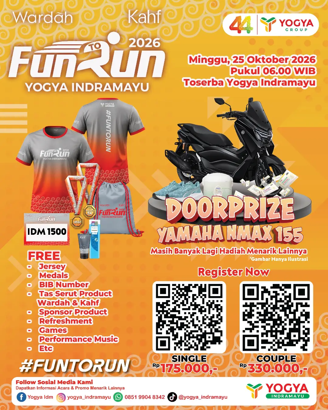 Wardah Kahf Fun Run Yogya Indramayu