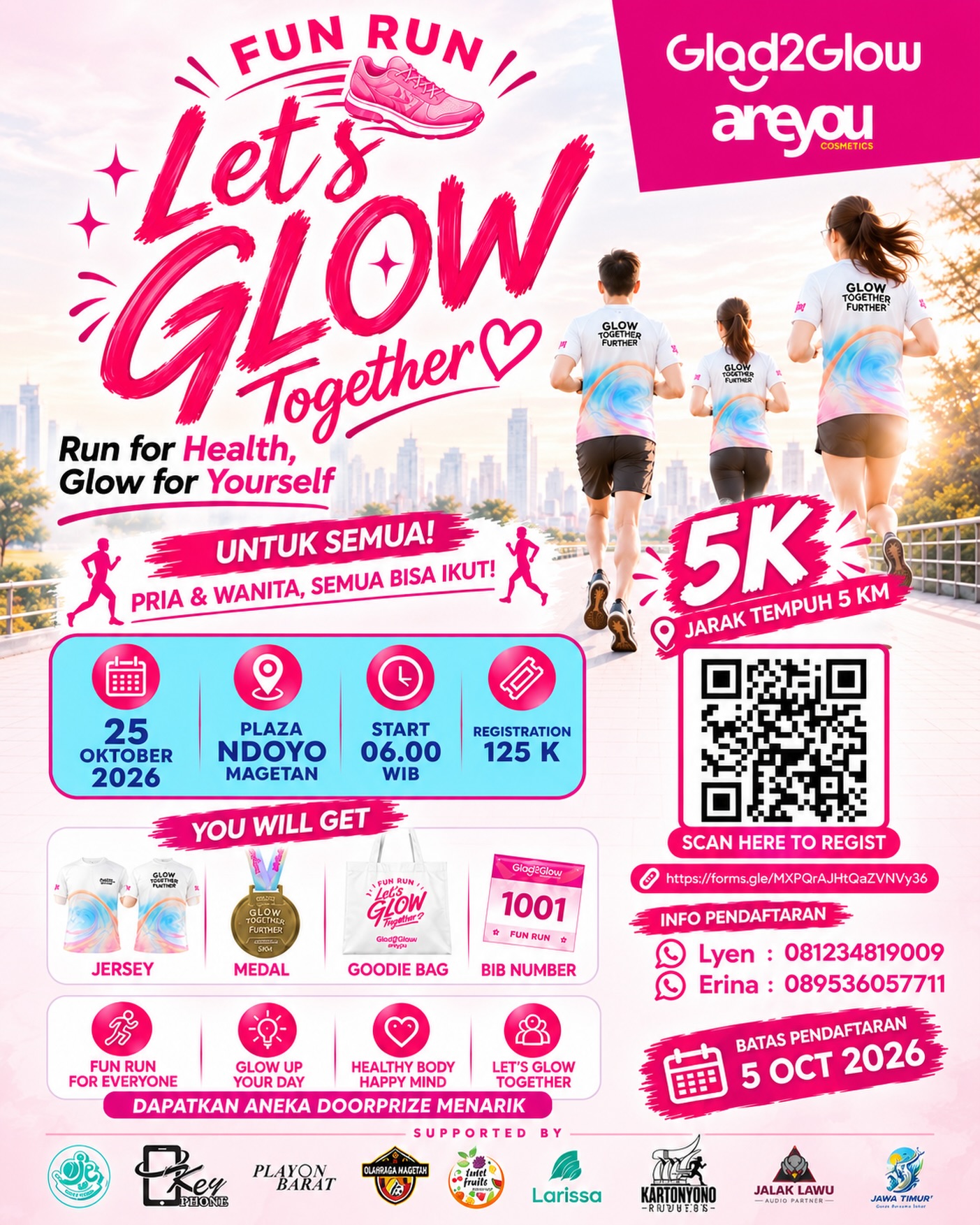 Fun Run 5K Glad2Glow x Areyou