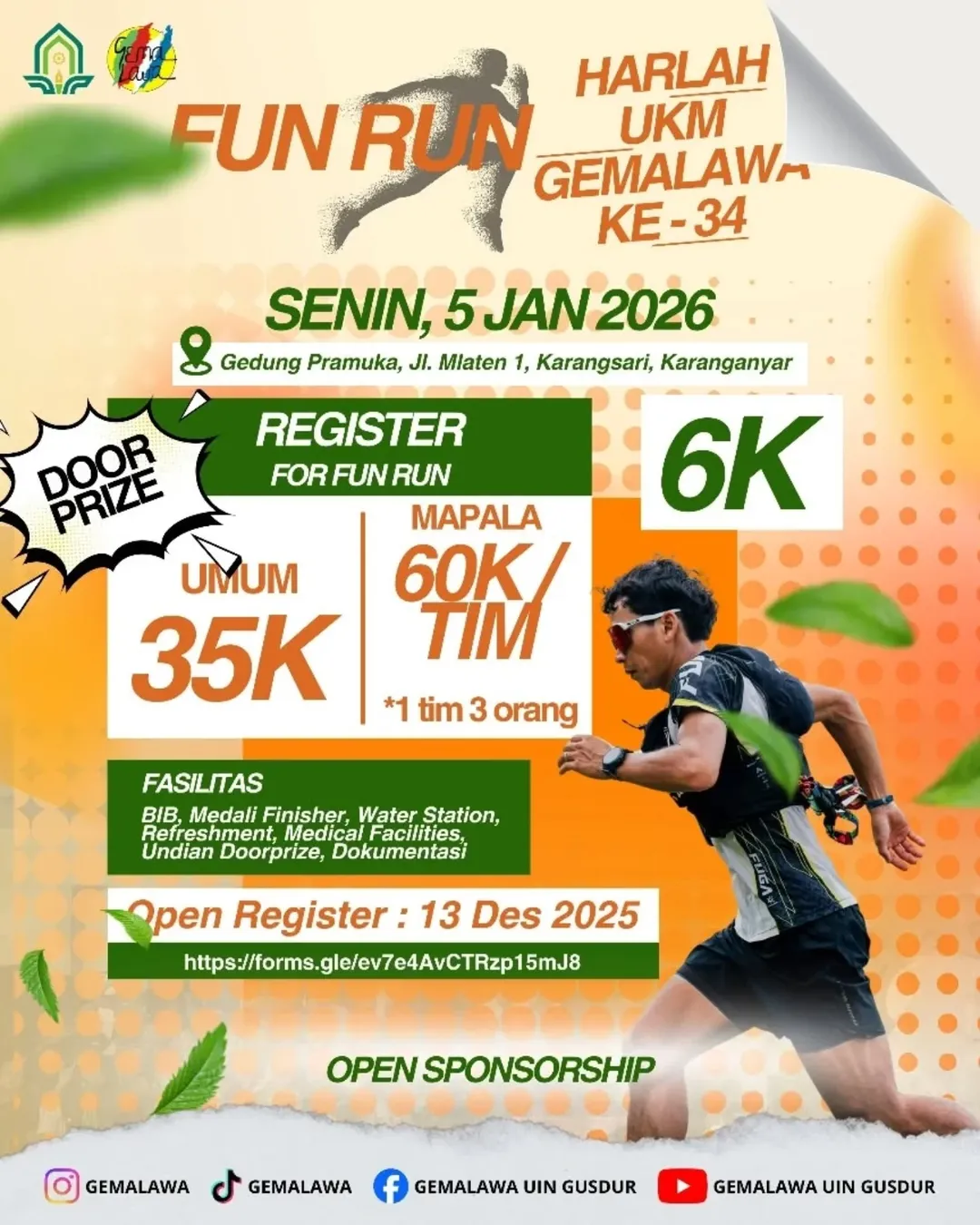 Fun Run Harlah UKM GEMALAWA