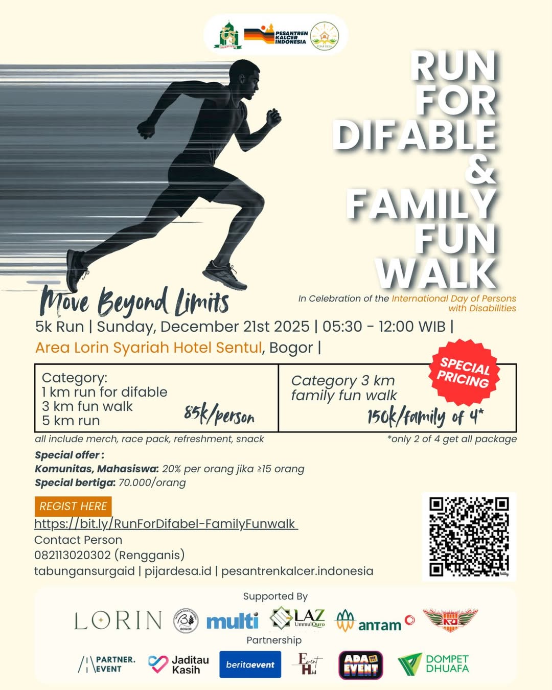 Run for Difable & Family Fun Walk