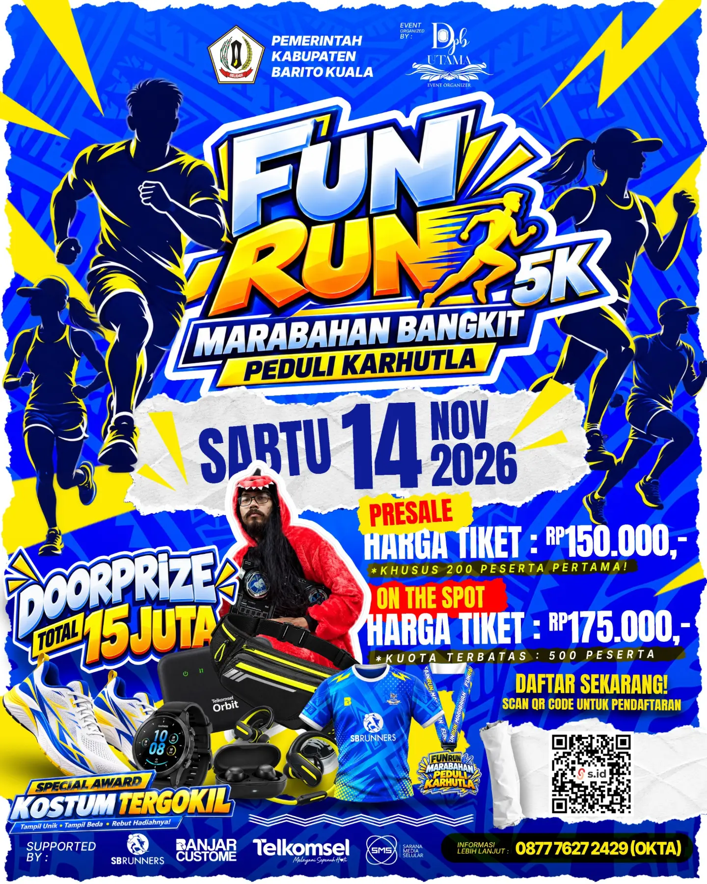 Fun Run Marabahan Bangkit Peduli Karhutla